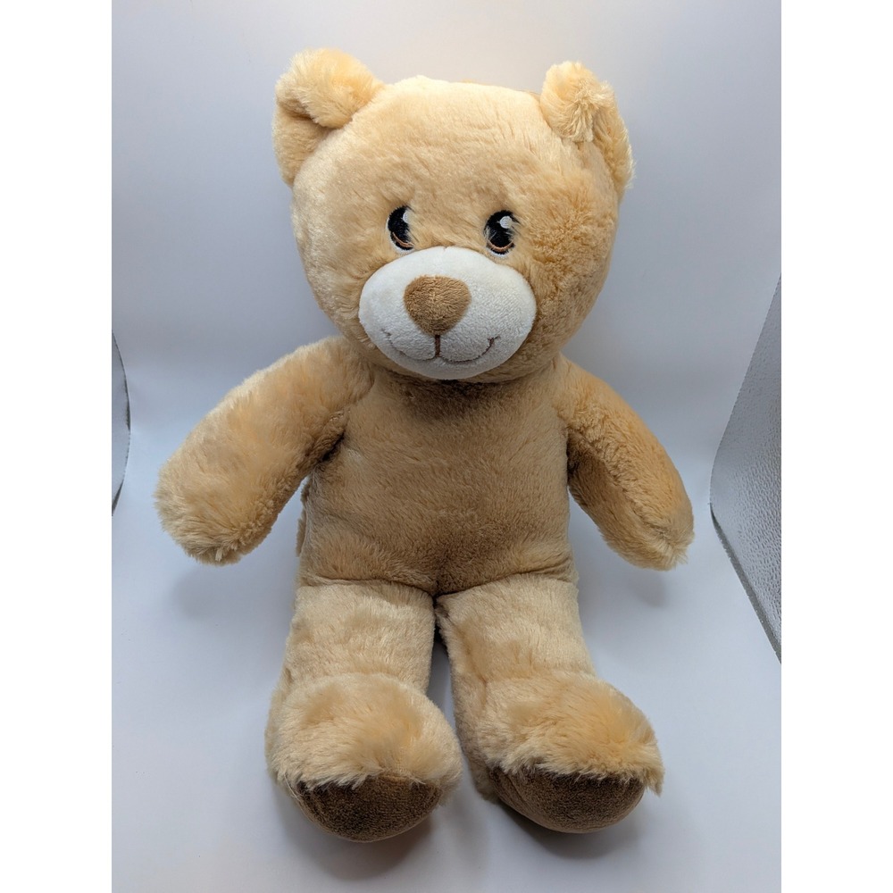 Build A Bear Workshop Timeless Teddy Tan Plush Stuffed Animal Honey Brown 15 in